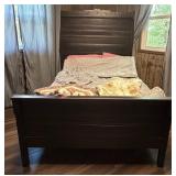 Antique Carved Wooden Bed Frame