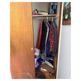 Coats w/ Blankets and Storage Items