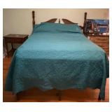 Wood Full Bed w/ Headboard and Frame