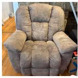 Plush Brown Recliner Armchair w/ Lever