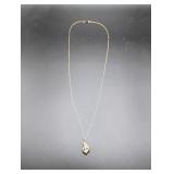 10K Gold 20" Necklace with Pendant