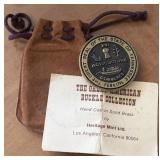 Tennessee State Seal Brass Belt Buckle
