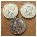 Kennedy Half Dollars 1968 & 1967 - 40% Silver