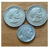 1979 Susan B. Anthony Dollars & Buffalo Nickel