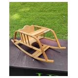 Vintage Wooden Child's Rocking Chair