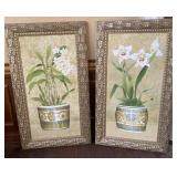 Botanical Framed Prints, 28 x 48 Inches Each