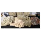 Four Velour Blankets and One Wool Blanket