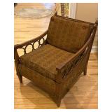 Ross Furniture Company Upholstered Wooden Armchair
