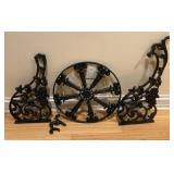 Wright Iron Decorative Pieces, One Piece