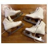 Riedell Leather Ice Skates, Made in USA