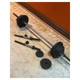 Barbell and Dumbbells With Approximately 120 Pound