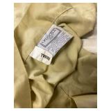 Olive Green Twin Duvet Cover With Knotted Details