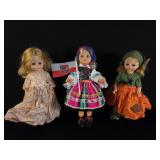 Three 13' Dolls: 2 Madame Alexander, Polish