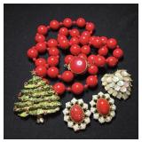 Vogue Clip Earrings, Gerry's Christmas Tree