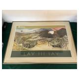 Framed General Dynamics Poster 31ï¿½x21.5ï¿½