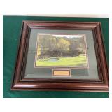 Framed 11th Hole at Augusta Artwork 17.5ï¿½x14.5ï¿½