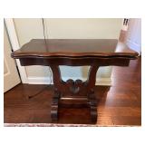 Vtg Folding Wooden Table 33.5ï¿½x33.5ï¿½x27.5ï¿½