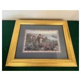 Framed Vineyard Scene Print 12ï¿½x10.5ï¿½