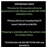 AUCTION INFO