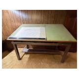 Vtg Drafting Table w/Drawerï¿½60x39x36