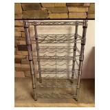 Crate/Barrel Metal Wine Storage Rackï¿½8x12x29