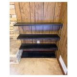 Black/Gold Metal Bookshelfï¿½36.75ï¿½9.25ï¿½35.5