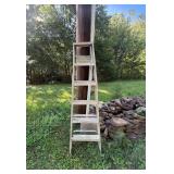 Vtg Wooden Step Ladderï¿½6ï¿½