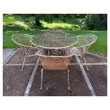 Wrought Iron Patio Table Setï¿½42ï¿½ Diameter