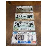 Tennessee License Plates Set