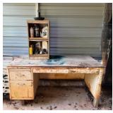 Rustic Metal Desk & Cabinetï¿½60x30x29