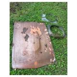 Vtg Steel Car Hood and Fan Shrouds