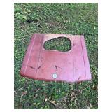Vtg Metal Car Hood with Cutout