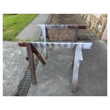 Wooden Sawhorsesï¿½48ï¿½34.5