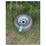 Turf Tire on Metal Rimï¿½24ï¿½12