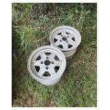 Vtg Aluminum Car Wheelsï¿½15ï¿½7