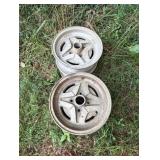 Vtg Metal Car Rimsï¿½15ï¿½7