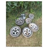 Vtg Car Wheels and Rims