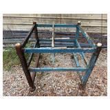 Blue and Rusted Metal Frameï¿½34.5ï¿½34.5ï¿½34