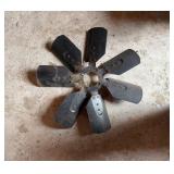 Vtg Metal 7-Blade Fan Assemblyï¿½17.75