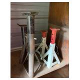 Four Metal Jack Stands