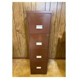 Metal 4-Drawer Filing Cabinetï¿½15x18x52
