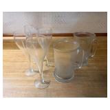 Glass Mugs and Flutes