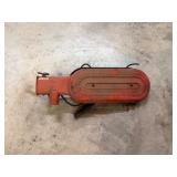 Vtg Red Metal Air Cleaner Assembly