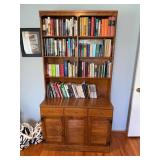 Ethan Allen Wood Bookcase w/ Cabinet Storage