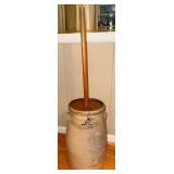 Stoneware Butter Churn w/Wood Dasher