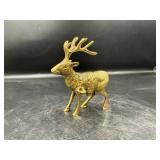Brass Stag Figure w/Antlers