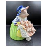 Fitz and Floyd 1989 Pig w/ Piglets Cookie Jar