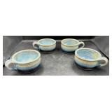 Pottery Soup Bowls Set/4