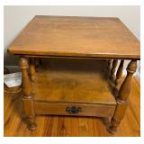Ethan Allen Baumritter Wood Side Table