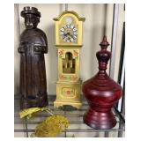 Decorative Mixed Objects Group w/Wood Figure